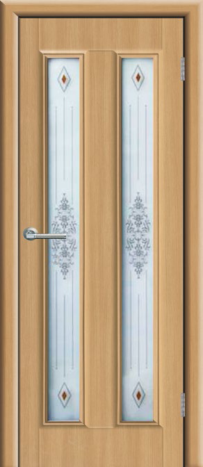 межкомнатная дверь ПВХ Эконом Модель: Екатерина-2 Цвет: Дуб светлый кремовый