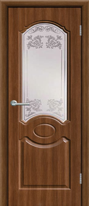 межкомнатная дверь ПВХ Эконом Модель: Лилия Цвет: Дуб темный жемчуг