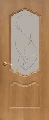 межкомнатная дверь ПВХ Эконом Модель: Анастасия Цвет: Миланский орех