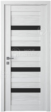 межкомнатная царговая пвх дверь Модель: М-211 Цвет: Белый снег