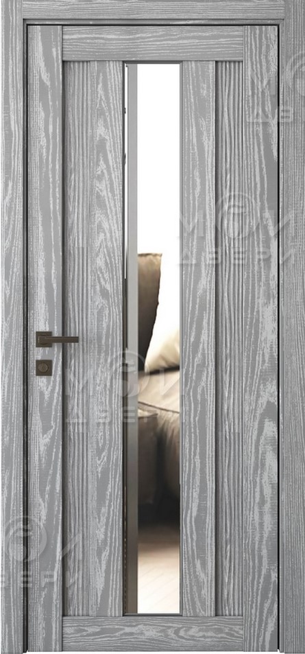 межкомнатная царговая пвх дверь Модель: М-215 Цвет: Ясень грей