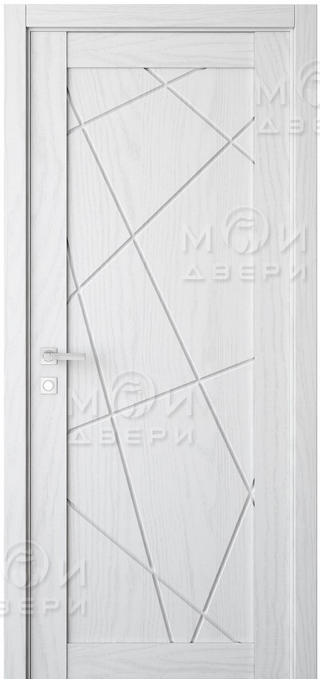 межкомнатная царговая пвх дверь Модель: М-272 Цвет: Белый снег