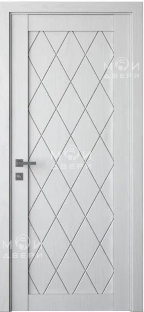 межкомнатная царговая пвх дверь Модель: М-273 Цвет: Белый снег