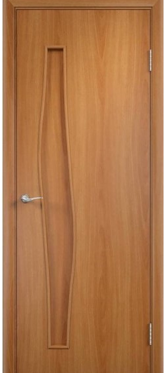 межкомнатная ламинированная дверь Модель: Волна Цвет: Миланский орех