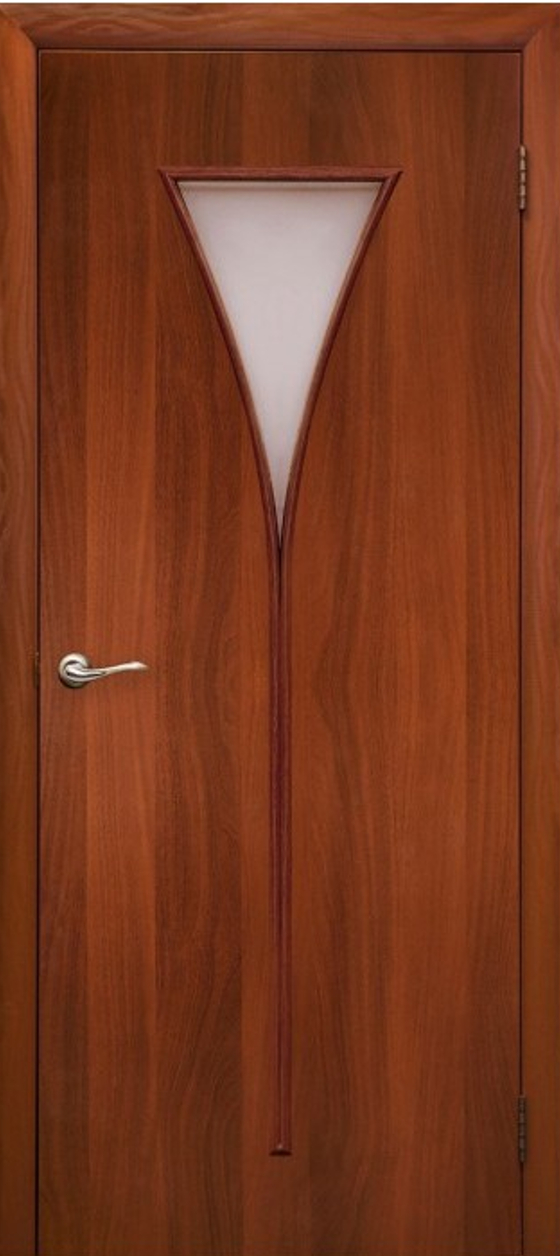 межкомнатная ламинированная дверь Модель: Тюльпан Цвет: Итальянский орех
