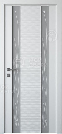 межкомнатная дверь Модель: М-304 Цвет: Белоснежная шагрень