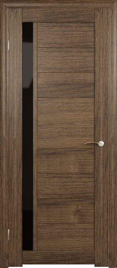межкомнатная царговая пвх дверь Модель: 106 Цвет: Темный дуб