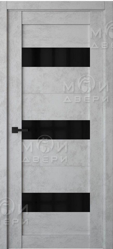 межкомнатная царговая пвх дверь Модель: М-103 Цвет: Бетон северный
