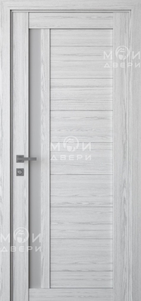 межкомнатная царговая пвх дверь Модель: М-106 Цвет: Ясень айс