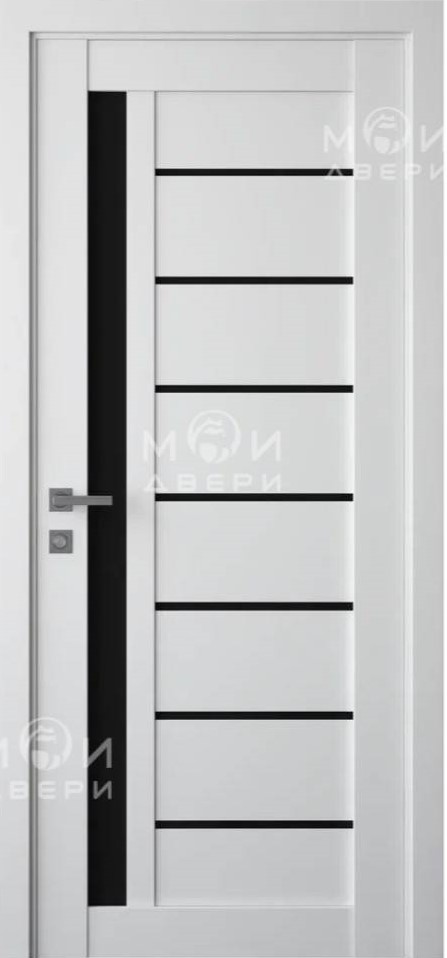 межкомнатная царговая пвх дверь Модель: М-116 Цвет: Белый эмалит