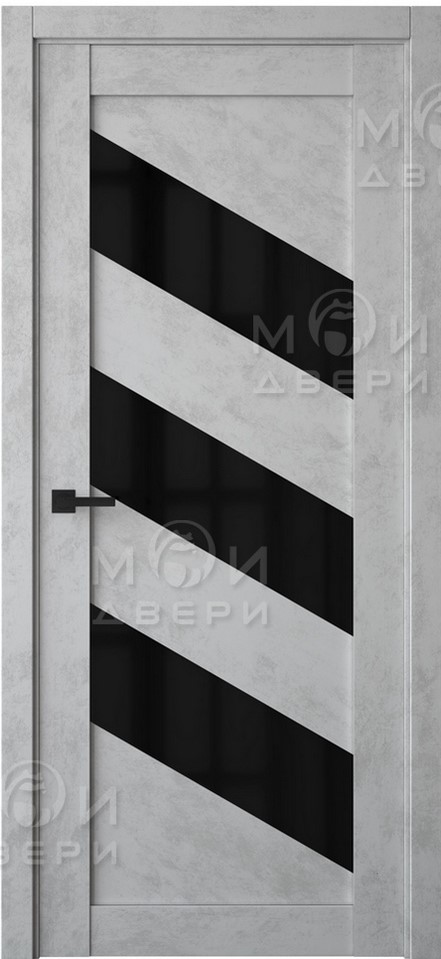межкомнатная царговая пвх дверь Модель: М-117 Цвет: Бетон северный