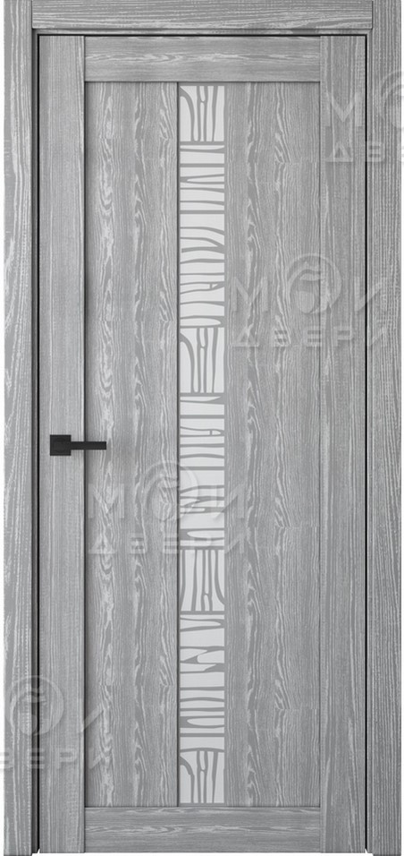межкомнатная царговая пвх дверь Модель: М-122 Цвет: Ясень грей