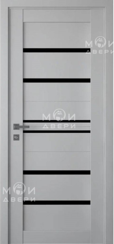 межкомнатная царговая пвх дверь Модель: М-130 Цвет: Серый эмалит