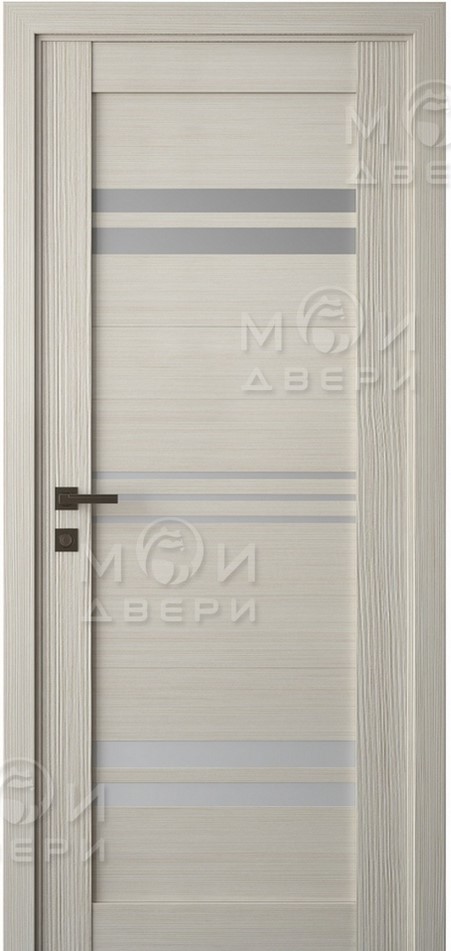 межкомнатная царговая пвх дверь Модель: М-144 Цвет: Сандал белый