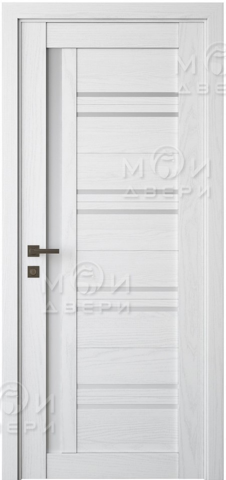 межкомнатная царговая пвх дверь Модель: М-145 Цвет: Белый снег