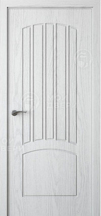 межкомнатная пвх дверь Модель: М-25 ДФГ Цвет: Белый снег 