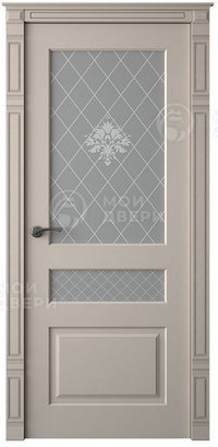 межкомнатная пвх дверь Модель: М-402 ДФО Цвет: Ваниль 