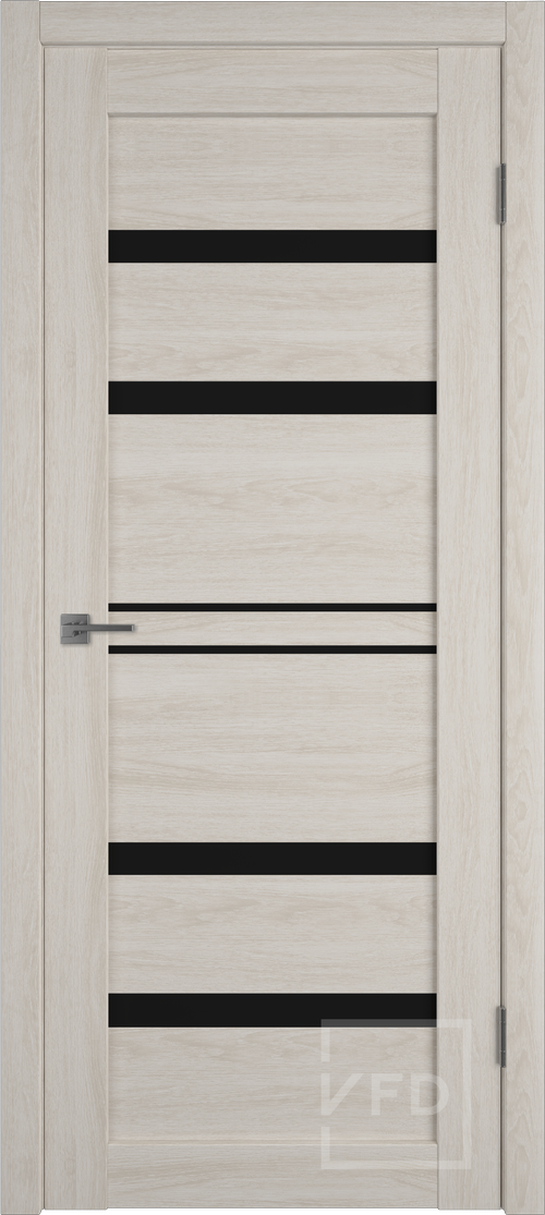межкомнатная дверь Модель: Atum Pro 26 Цвет: Scansom Oak/Black Gloss