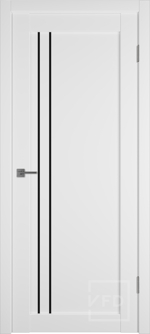 межкомнатная дверь Модель: Emalex 33 Цвет: Ice/Black Gloss